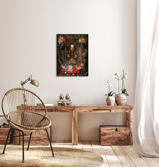 Altar Niche with Symbols of the Eucharist