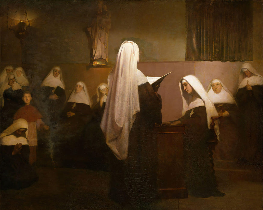 Christmas Night Mass Celebrated in a French Nunnery
