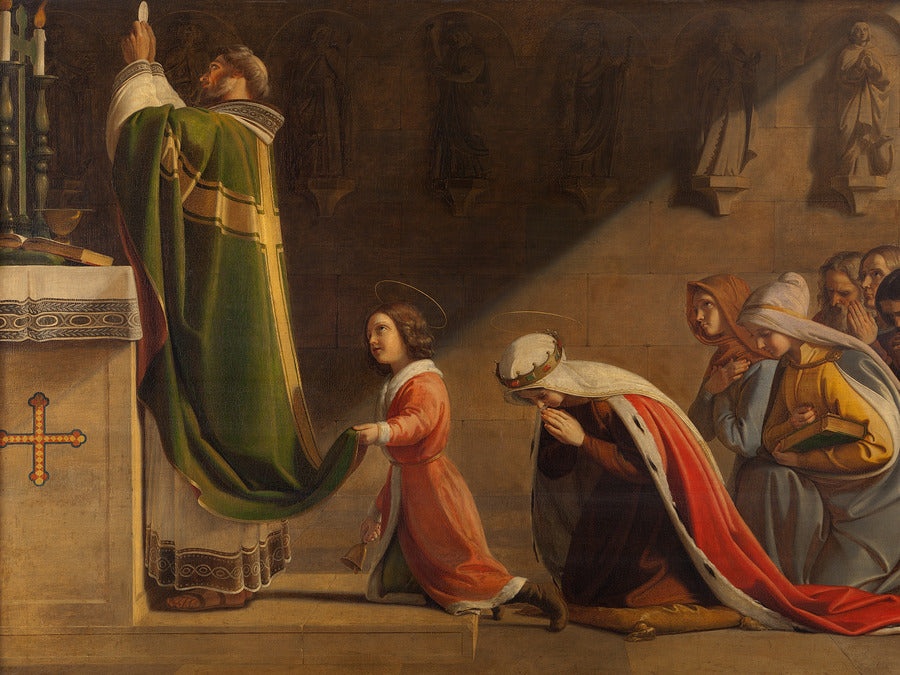 Saints Wenceslaus and Ludmila During the Mass