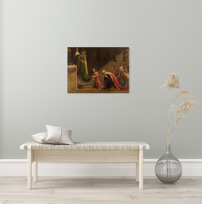 Saints Wenceslaus and Ludmila During the Mass