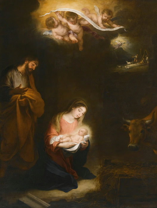 The Nativity with the Annunciation to the Shepherds